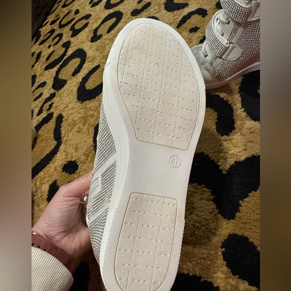 INC rhinestone wedge sneaker size women’s 8.5 NEW - Picture 5 of 5